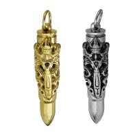 Stainless Steel Pendants, plated, fashion jewelry, more colors for choice, 13x57.5x12.5mm, Hole:Approx 7mm, Sold By PC