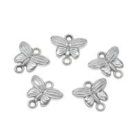 Animal Zinc Alloy Connector Butterfly platinum color plated 1/1 loop nickel lead & cadmium free Approx 1mm Approx Sold By Bag