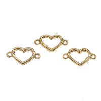 Heart Tibetan Style Connector, plated, 1/1 loop, more colors for choice, nickel, lead & cadmium free, 20x12x2mm, Hole:Approx 1mm, Approx 100PCs/Bag, Sold By Bag