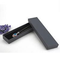 Kraft Multifonctionnel Boîte à bijoux, rectangle, noire, 205x50x25mm, 50PC/lot, Vendu par lot