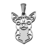 Stainless Steel Animal Pendants, fashion jewelry, original color, 17x25x2mm, Hole:Approx 3x7mm, 10PCs/Lot, Sold By Lot
