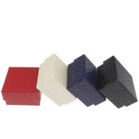 Papir poklon kutija, Trg, više boja za izbor, 50x50x30mm, 50računala/Lot, Prodano By Lot