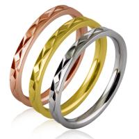 Ring Finger ze stali nierdzewnej, Stal nierdzewna, biżuteria moda & różnej wielkości do wyboru & dla kobiety, dostępnych więcej kolorów, 2mm, sprzedane przez PC