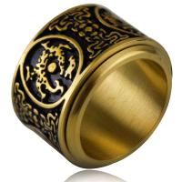 Titano plienas Finger žiedas, liaudies stiliumi & skirtingo dydžio pasirinkimo & žmogui, daugiau spalvų pasirinkimas, 16mm, Pardavė PC