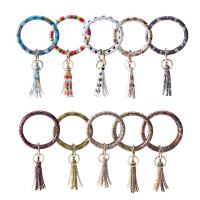 PU Leather Key Clasp, fashion jewelry & Unisex, more colors for choice, 32x100mm,28mm, Sold By PC