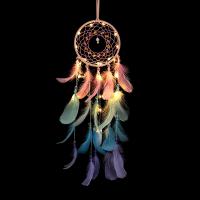 PU Leather Dream Catcher, with Feather, handmade, fashion jewelry & different styles for choice, 600x130mm, Sold By PC