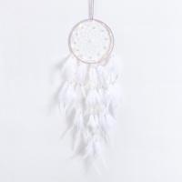 Iron Dream Catcher, with Feather, handmade, fashion jewelry & different styles for choice, nickel, lead & cadmium free, 650x160mm, Sold By PC