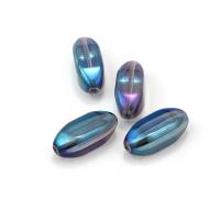 Kristall-Perlen, Kristall, plattiert, DIY, mehrere Farben vorhanden, 27x13mm, 10PCs/Strang, verkauft von Strang