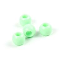 Acrylique perle à grand trou, Rond, moulage par injection, Mini & Mignon & DIY, 14mm, Trou:Environ 6mm, Vendu par sac