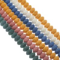 Perles de lave naturelle, lave volcanique, plus de couleurs à choisir, 13*8mm, Trou:Environ 1mm, Environ 45PC/brin, Vendu par Environ 14.9 pouce brin
