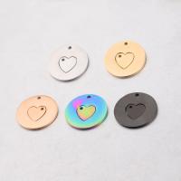Stainless Steel Pendants, polished, cute & fashion jewelry & DIY, more colors for choice, 10x10mm,23mm, Hole:Approx 1.5,1.8mm, 10Sets/Lot, 2PCs/Set, Sold By Lot