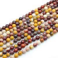 Yolk Stone Beads, Runde, poleret, forskellig størrelse for valg, Hole:Ca. 1mm, Solgt af Strand