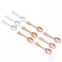 Zinc Alloy Pendants Spoon plated Mini nickel lead & cadmium free Approx 1mm Sold By Lot
