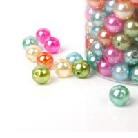 Perles en plastique ABS, moulage par injection, DIY & normes différentes pour le choix, couleurs mélangées, 8mm,10mm, Vendu par sac