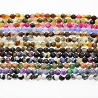 Feuerachat Perle, rund, verschiedene Größen vorhanden, keine, Bohrung:ca. 1mm, verkauft per ca. 14.9 ZollInch Strang