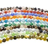Mixed Agate Beads Round  Approx 1mm Sold Per Approx 14.9 Inch Strand