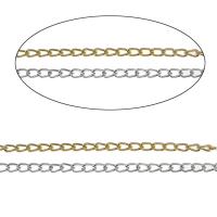 Aluminum Chains plated twist oval chain nickel lead & cadmium free Sold By Bag