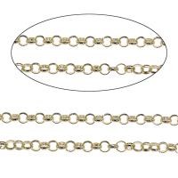 Aluminum Chains gold color plated round link chain nickel lead & cadmium free Sold By Bag
