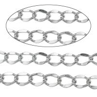 Aluminum Chains silver color plated nickel lead & cadmium free Sold By Bag