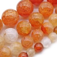 Natürliche Crackle Achat Perlen, Geknister Achat, rund, Modeschmuck & verschiedene Größen vorhanden, verkauft per ca. 14.9 ZollInch Strang