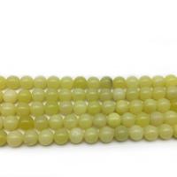 Zitronen Jade Perle, rund, Modeschmuck & DIY & verschiedene Größen vorhanden, apfelgrün, verkauft per ca. 14.9 ZollInch Strang