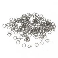 Stainless Steel Open ring, ROSTFRITT STÅL, Hållbar & DIY, ursprungliga färgen, 4x0.6mm, 3000PC/Bag, Säljs av Bag