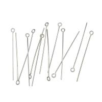 Stainless Steel Eyepins, durable & fashion jewelry, original color, 40x0.7mm, 3000PCs/Bag, Sold By Bag