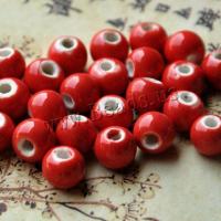 Glazed Porcelain Beads, Round, DIY, more colors for choice, 10mm, 100PCs/Lot, Sold By Lot