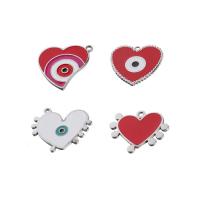 Stainless Steel Heart Pendants & enamel Approx 1.9 2 2.2mm Sold By Bag