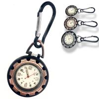 Zinklegierung Schlüsselanhänger Uhr, mit organisches Glas, plattiert, Tragbar & Mini & Lebenswasserbeständig & glänzend, keine, 45x100mm, verkauft von PC
