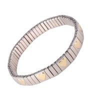 Stainless Steel Jewelry Bracelet, plated, fashion jewelry & Unisex, original color, 190mm, Sold By Strand
