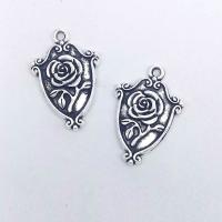 Tibetan Style Pendants, antique silver color plated, vintage & fashion jewelry & DIY, nickel, lead & cadmium free, 23x16x2.80mm, Hole:Approx 1mm, 100PCs/Bag, Sold By Bag