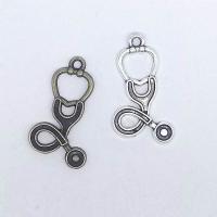 Zinc Alloy Pendants Stethoscope plated vintage & fashion jewelry & DIY nickel lead & cadmium free Approx 1mm Sold By Bag