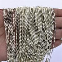 Iron Necklace Chain, plated, ball chain, more colors for choice, nickel, lead & cadmium free, 2mm, Length:Approx 23.63 Inch, 100Strands/Lot, Sold By Lot