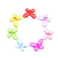 Transparent Acrylic Beads Butterfly fashion jewelry & DIY mixed colors Approx 1mm Approx Sold By Bag
