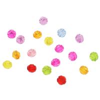Jelly Style Akryl perler, Rose, Mini & Nuttet & du kan DIY & gelé stil, blandede farver, 11*9.5mm, Hole:Ca. 2mm, Ca. 980pc'er/Bag, Solgt af Bag