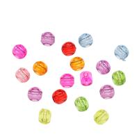 Perles acryliques transparentes, Acrylique, bijoux de mode & DIY, couleurs mélangées, 10x8x8mm, Trou:Environ 3mm, Environ 1250PC/sac, Vendu par sac