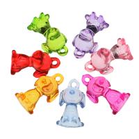 Acrylic Pendants Dog fashion jewelry & DIY mixed colors Approx 3mm Approx Sold By Bag