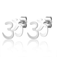 Stainless Steel Stud Earrings, plated, for woman, more colors for choice, 8x9.5mm, 2Pairs/Lot, Sold By Lot