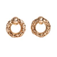 Zinc Alloy Stud Earring plated Korean style & for woman nickel lead & cadmium free 40mm 36mm Sold By Lot