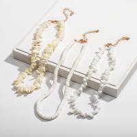 concha Colar gargantilha, with 7cm extender chain, joias de moda & Vario tipos a sua escolha & para mulher, vendido para Aprox 13.39 inchaltura Strand