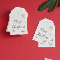 Paper Label Tag, printing, Christmas Design & DIY & different designs for choice & gold accent, 68*45mm, 100PCs/Set, Sold By Set