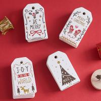 Christmas Decoration Paper printing Christmas Design 70*40mm  Sold By Bag