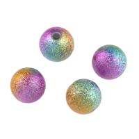 Acrylic Jewelry Beads Round fashion jewelry & DIY multi-colored Sold By Bag