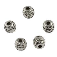 Tibetan Style Jewelry Beads, antique silver color plated, DIY, 6.1x5.8mm, Hole:Approx 1.6mm, Approx 142PCs/Bag, Sold By Bag