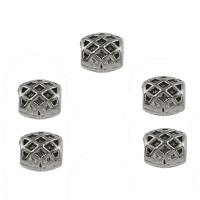 Tibetan Style European Beads, antique silver color plated, DIY, 8x7mm, Hole:Approx 3.6mm, Approx 100PCs/Bag, Sold By Bag