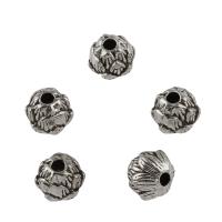 Tibetan Style Jewelry Beads, antique silver color plated, DIY, 8.2x9.2mm, Hole:Approx 2.3mm, Approx 55PCs/Bag, Sold By Bag