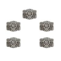 Tibetan Style Jewelry Beads, antique silver color plated, DIY, 7.4x5.2mm, Hole:Approx 2.2mm, Approx 142PCs/Bag, Sold By Bag