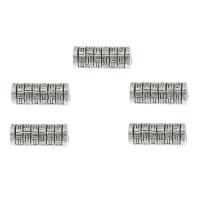 Tibetan Style Jewelry Beads, Column, antique silver color plated, DIY, 13.5x5.3mm, Hole:Approx 3.4mm, Approx 125PCs/Bag, Sold By Bag