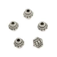 Tibetan Style Jewelry Beads, antique silver color plated, DIY, 6.8x7.1mm, Hole:Approx 2mm, Approx 100PCs/Bag, Sold By Bag